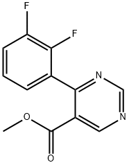 Methyl 4-(2,3-difluorophenyl)pyrimidine-5-carboxylate Structure