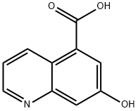 5-Quinolinecarboxylic acid, 7-hydroxy- Structure