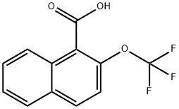 2-(Trifluoromethoxy)naphthalene-1-carboxylic acid 구조식 이미지