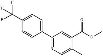 Methyl 5-methyl-2-(4-(trifluoromethyl)phenyl)isonicotinate Structure