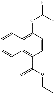 Ethyl 1-(difluoromethoxy)naphthalene-4-carboxylate Structure