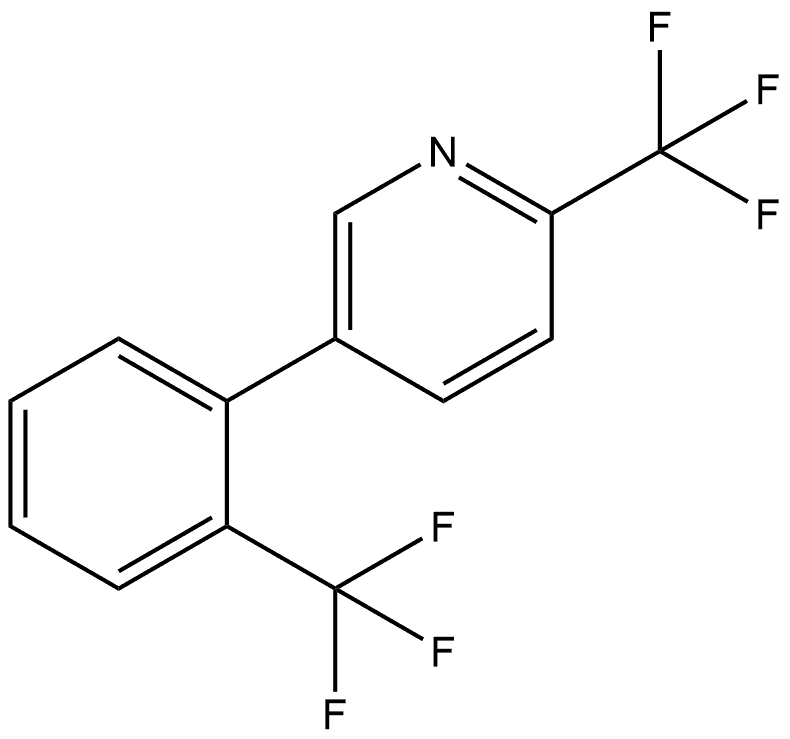 2-(Trifluoromethyl)-5-[2-(trifluoromethyl)phenyl]pyridine Structure