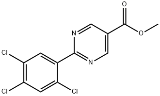 Methyl 2-(2,4,5-trichlorophenyl)pyrimidine-5-carboxylate Structure