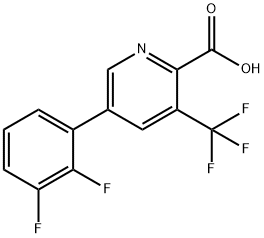 5-(2,3-Difluorophenyl)-3-(trifluoromethyl)picolinic acid Structure