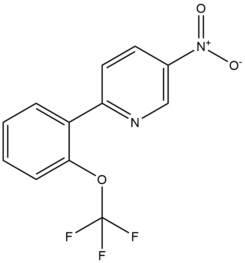 5-nitro-2-(2-(trifluoromethoxy)phenyl)pyridine Structure