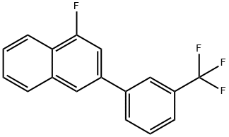 1-Fluoro-3-(3-(trifluoromethyl)phenyl)naphthalene 구조식 이미지