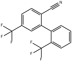 5,2'-Bis(trifluoromethyl)biphenyl-2-carbonitrile Structure