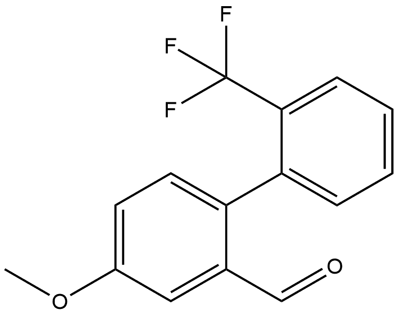 4-Methoxy-2'-(trifluoromethyl)[1,1'-biphenyl]-2-carboxaldehyde Structure