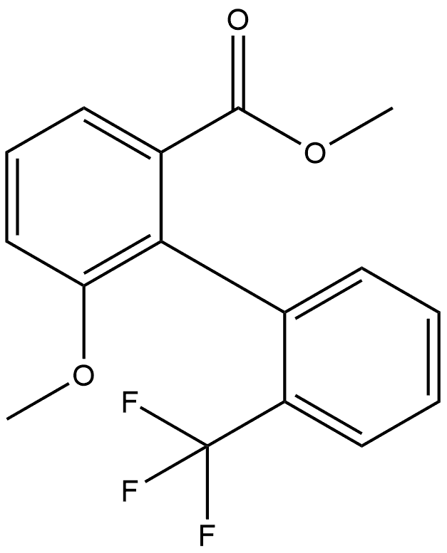 Methyl 6-methoxy-2'-(trifluoromethyl)[1,1'-biphenyl]-2-carboxylate Structure