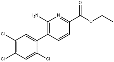 Ethyl 6-amino-5-(2,4,5-trichlorophenyl)picolinate Structure