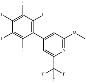 2-Methoxy-4-(perfluorophenyl)-6-(trifluoromethyl)pyridine Structure