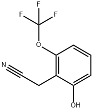 2-Hydroxy-6-(trifluoromethoxy)phenylacetonitrile Structure