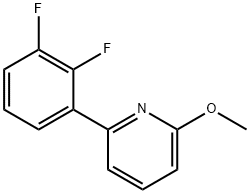 2-(2,3-Difluorophenyl)-6-methoxypyridine Structure