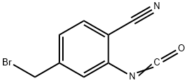 5-(Bromomethyl)-2-cyanophenylisocyanate Structure