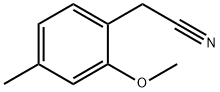 Benzeneacetonitrile, 2-methoxy-4-methyl- Structure