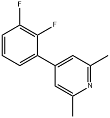 4-(2,3-Difluorophenyl)-2,6-dimethylpyridine Structure