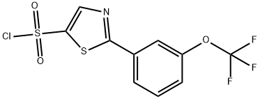 2-(3-(Trifluoromethoxy)phenyl)thiazole-5-sulfonyl chloride Structure