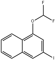 1-(Difluoromethoxy)-3-iodonaphthalene Structure