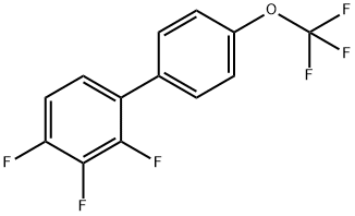 2,3,4-Trifluoro-4'-(trifluoromethoxy)biphenyl Structure