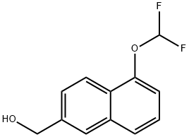 1-(Difluoromethoxy)naphthalene-6-methanol Structure