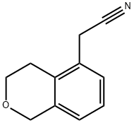 3,4-Dihydro-1H-2-benzopyran-5-acetonitrile Structure