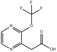 3-(Trifluoromethoxy)pyrazine-2-acetic acid Structure