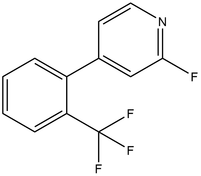 2-Fluoro-4-[2-(trifluoromethyl)phenyl]pyridine Structure