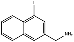 2-(Aminomethyl)-4-iodonaphthalene Structure