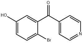 4-(2-Bromo-5-hydroxybenzoyl)pyridine Structure