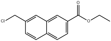 Ethyl 2-(chloromethyl)naphthalene-7-carboxylate Structure