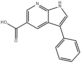 3-Phenyl-1H-pyrrolo[2,3-b]pyridine-5-carboxylic acid Structure