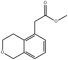 Methyl 3,4-dihydro-1H-2-benzopyran-5-acetate Structure