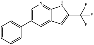 2-(Trifluoromethyl)-5-phenyl-1H-pyrrolo[2,3-b]pyridine Structure