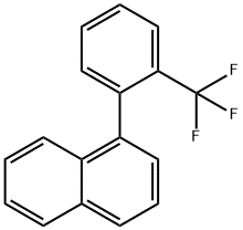 1-(2-(Trifluoromethyl)phenyl)naphthalene Structure