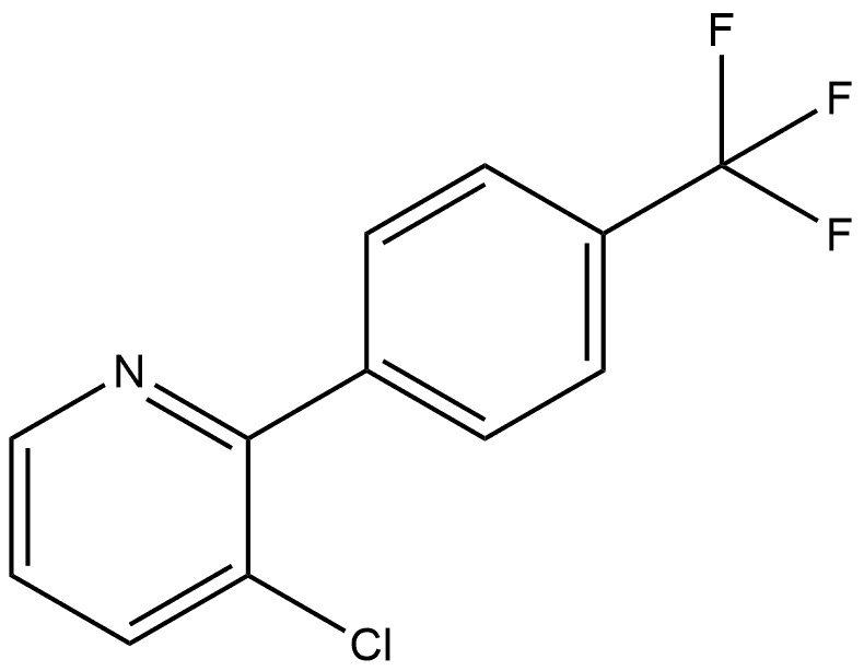 3-Chloro-2-[4-(trifluoromethyl)phenyl]pyridine Structure