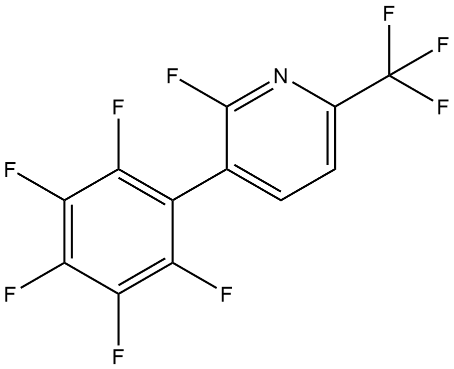 2-Fluoro-3-(2,3,4,5,6-pentafluorophenyl)-6-(trifluoromethyl)pyridine 구조식 이미지