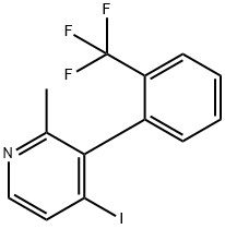 4-Iodo-2-methyl-3-(2-(trifluoromethyl)phenyl)pyridine Structure