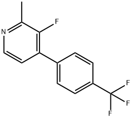 3-Fluoro-2-methyl-4-(4-(trifluoromethyl)phenyl)pyridine Structure