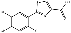 2-(2,4,5-Trichlorophenyl)thiazole-4-carboxylic acid Structure