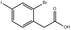 2-Bromo-4-iodophenylacetic acid Structure