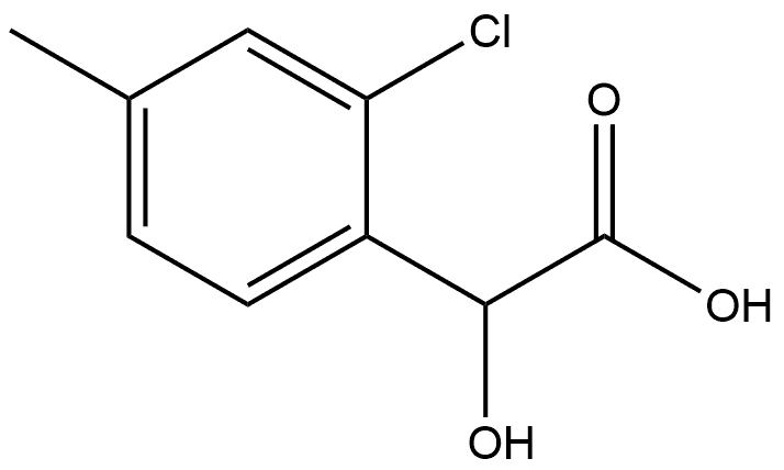 2-Chloro-α-hydroxy-4-methylbenzeneacetic acid Structure