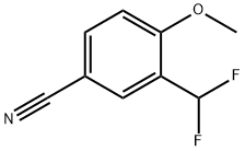 Benzonitrile, 3-(difluoromethyl)-4-methoxy- 구조식 이미지