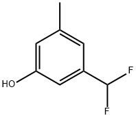 Phenol, 3-(difluoromethyl)-5-methyl- Structure