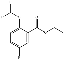 Benzoic acid, 2-(difluoromethoxy)-5-fluoro-, ethyl ester Structure