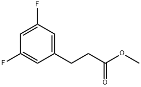 Benzenepropanoic acid, 3,?5-?difluoro-?, methyl ester Structure