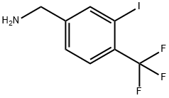 3-Iodo-4-(trifluoromethyl)benzylamine Structure