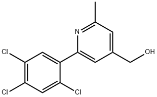 2-Methyl-6-(2,4,5-trichlorophenyl)pyridine-4-methanol Structure