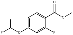 Benzoic acid, 4-(difluoromethoxy)-2-fluoro-, methyl ester Structure