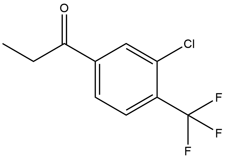 1-[3-Chloro-4-(trifluoromethyl)phenyl]-1-propanone Structure