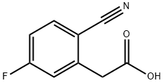 Benzeneacetic acid, 2-cyano-5-fluoro- 구조식 이미지